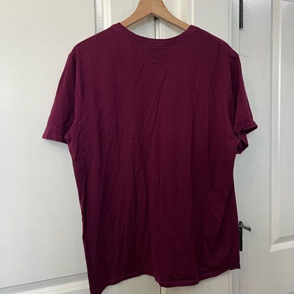 Jordan short sleeve tee shirt size xl marroon red mens workout top i267 - Picture 3 of 4